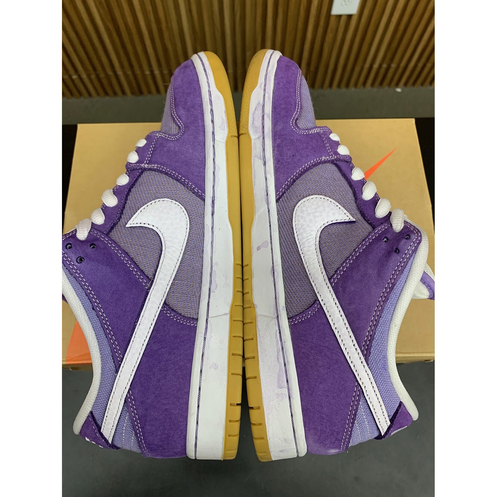 Nike Nike SB Dunk Low Pro ISO Orange Label Unbleached Pack Lilac Size 11, PREOWNED