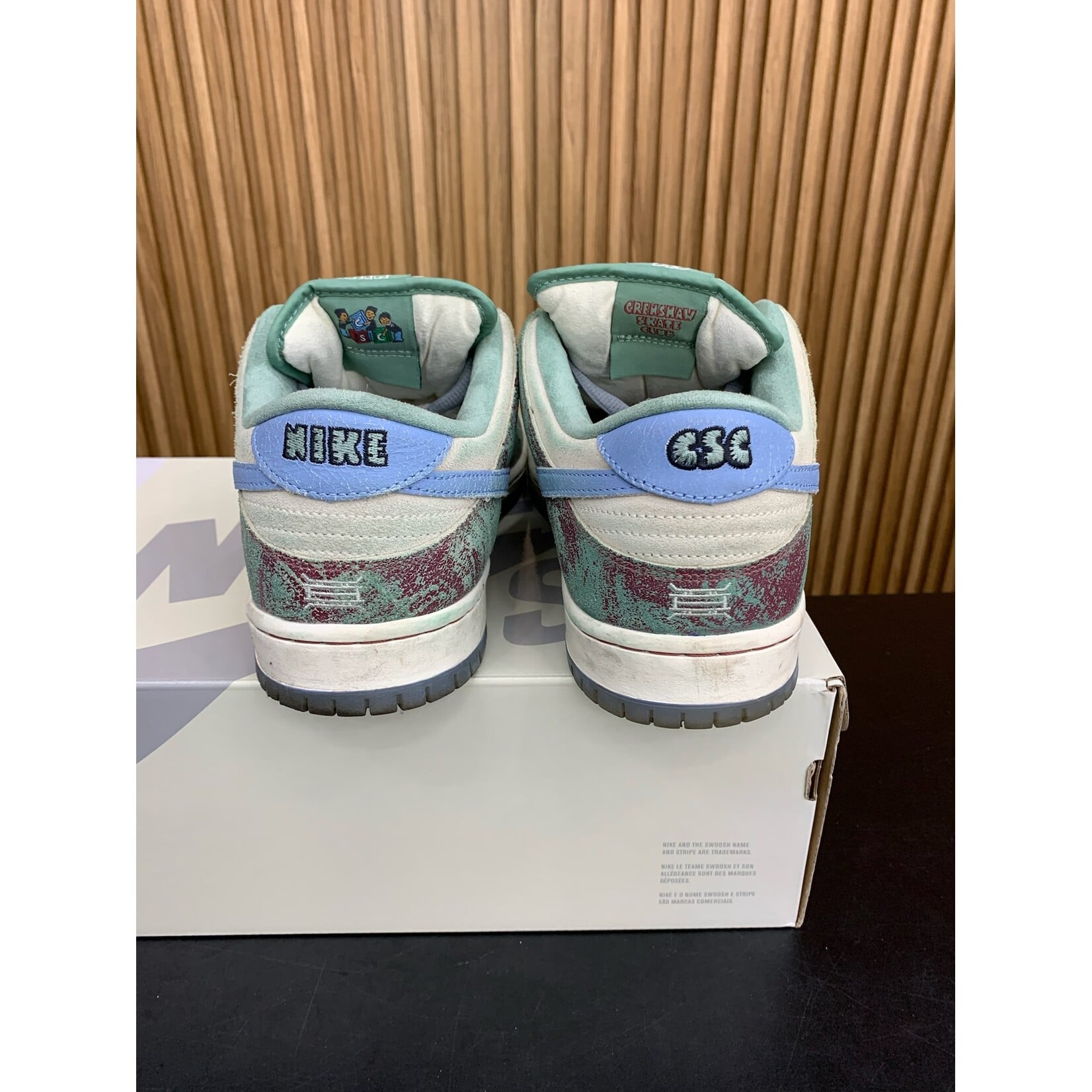 Nike Nike SB Dunk Low Crenshaw Skate Club Size 11.5, PREOWNED