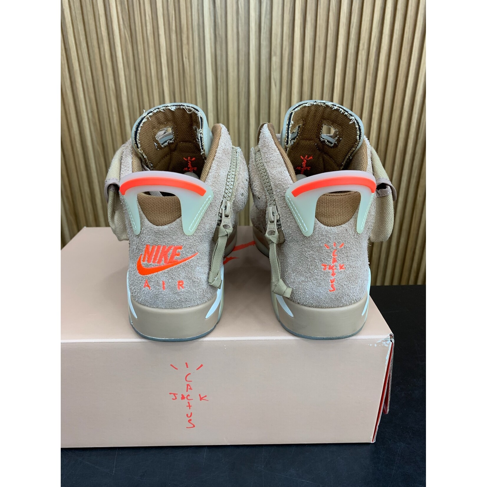 Jordan Jordan 6 Retro Travis Scott British Khaki Size 11, PREOWNED