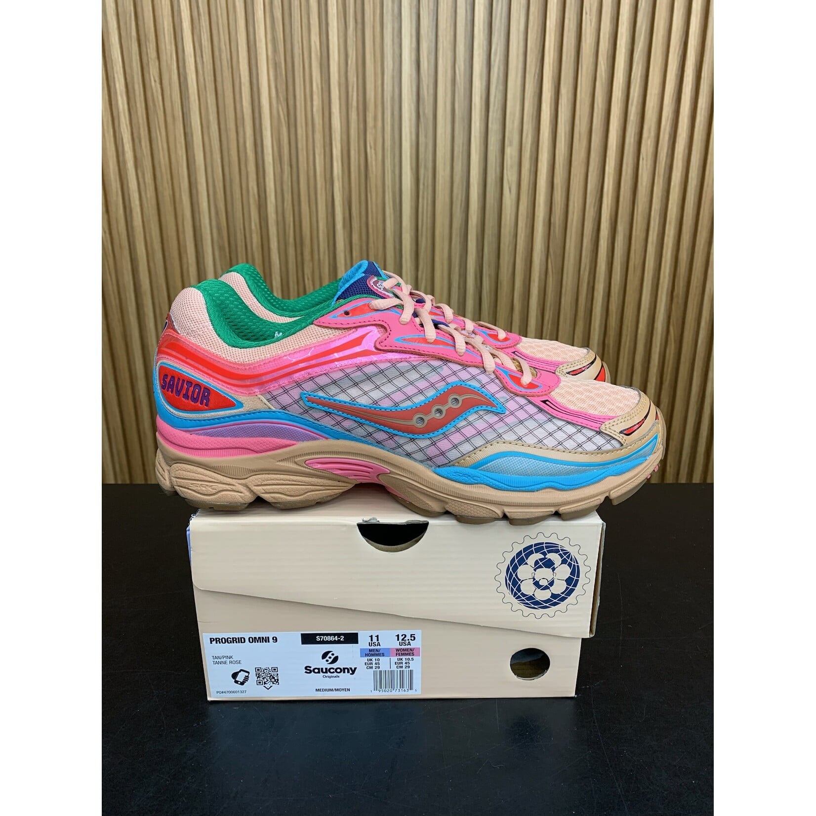 Saucony Saucony ProGrid Omni 9 Jae Tips To Do List Tan Size 11, PREOWNED