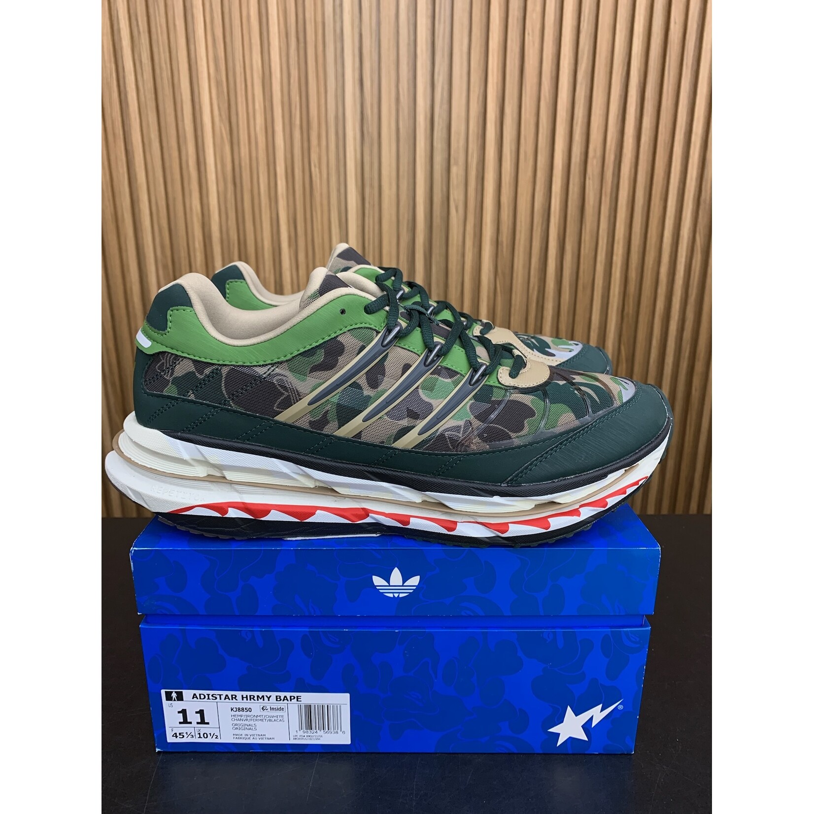 Adidas adidas Adistar HRMY BAPE Green Camo Size 11, PREOWNED