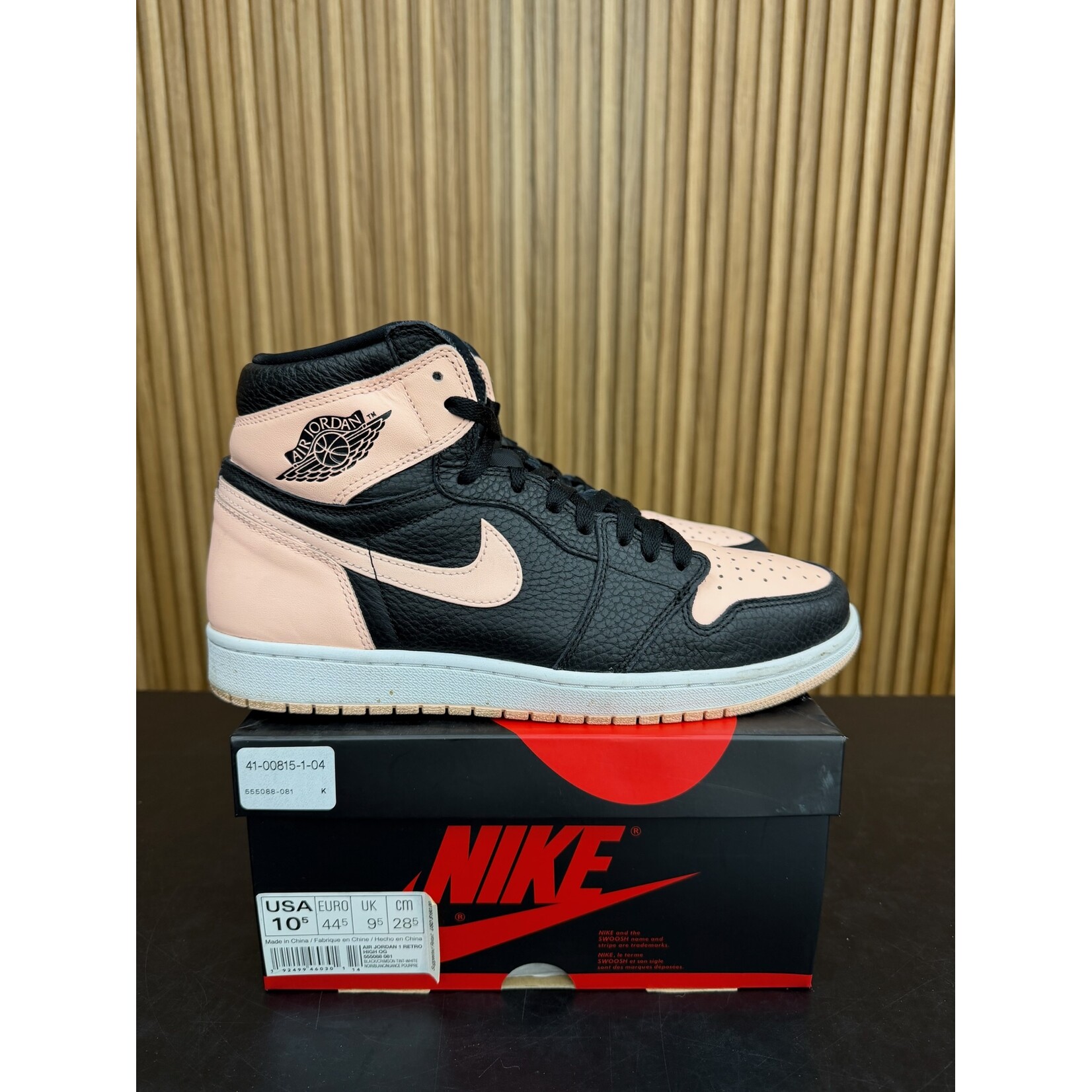 Jordan Jordan 1 Retro High Black Crimson Tint Size 10.5, PREOWNED