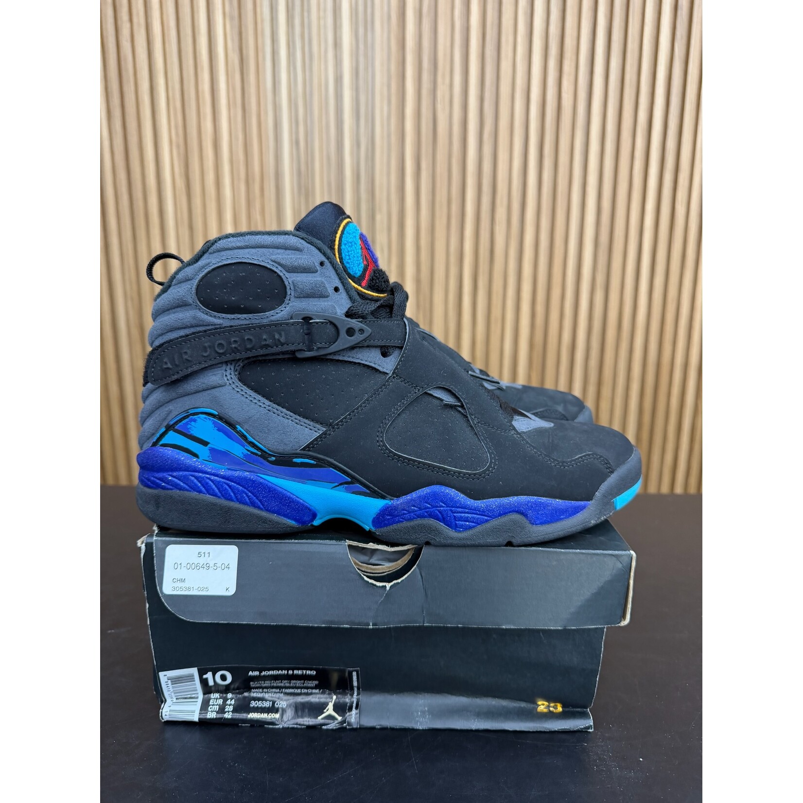 Jordan Jordan 8 Retro Aqua (2015) Size 10, PREOWNED