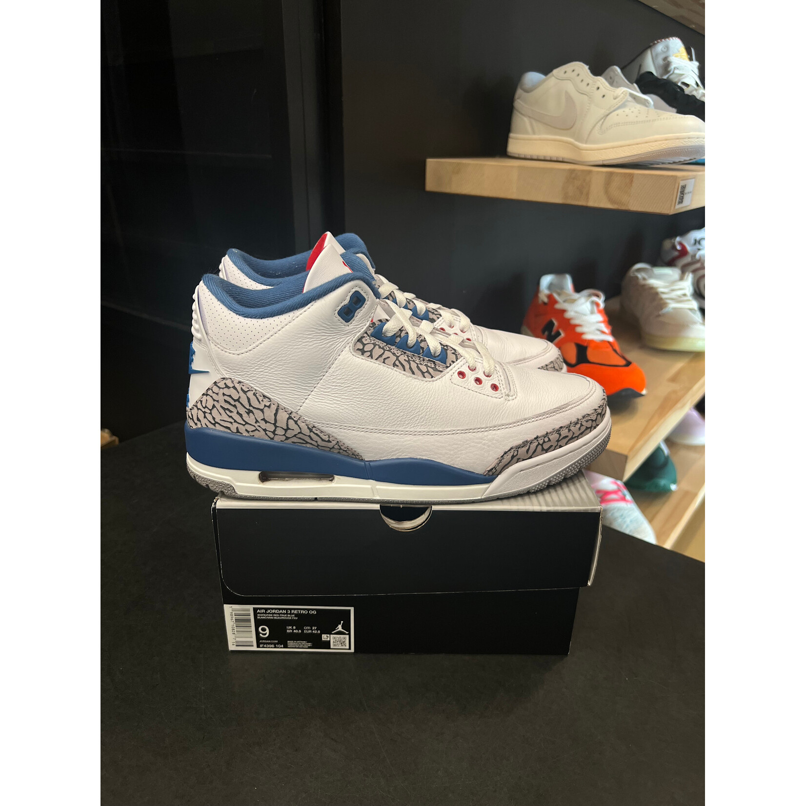 Jordan Jordan 3 Retro True Blue (2026) Size 9, PREOWNED