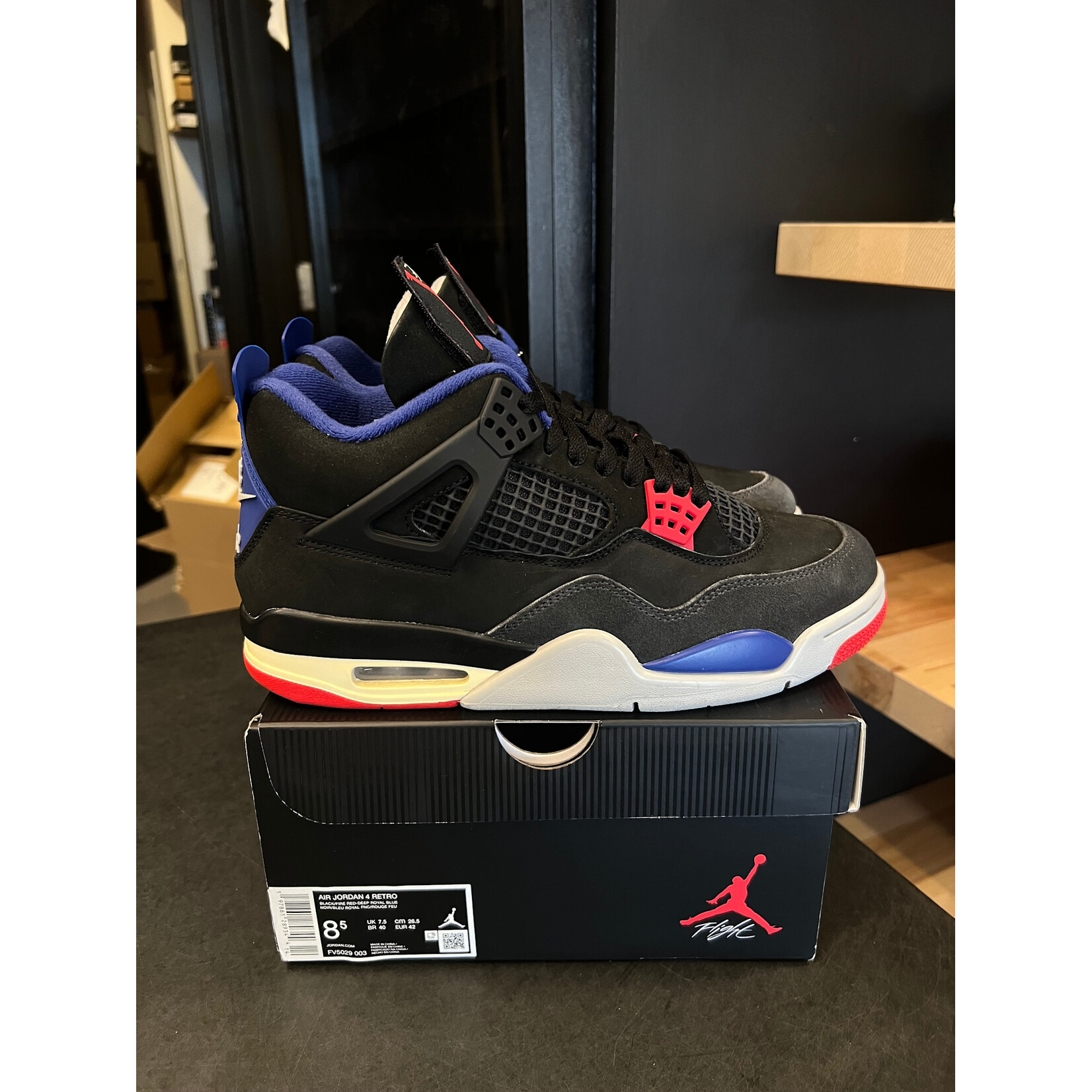 Jordan Jordan 4 Retro Rare Air (Gold Lettering) Size 8.5, PREOWNED*