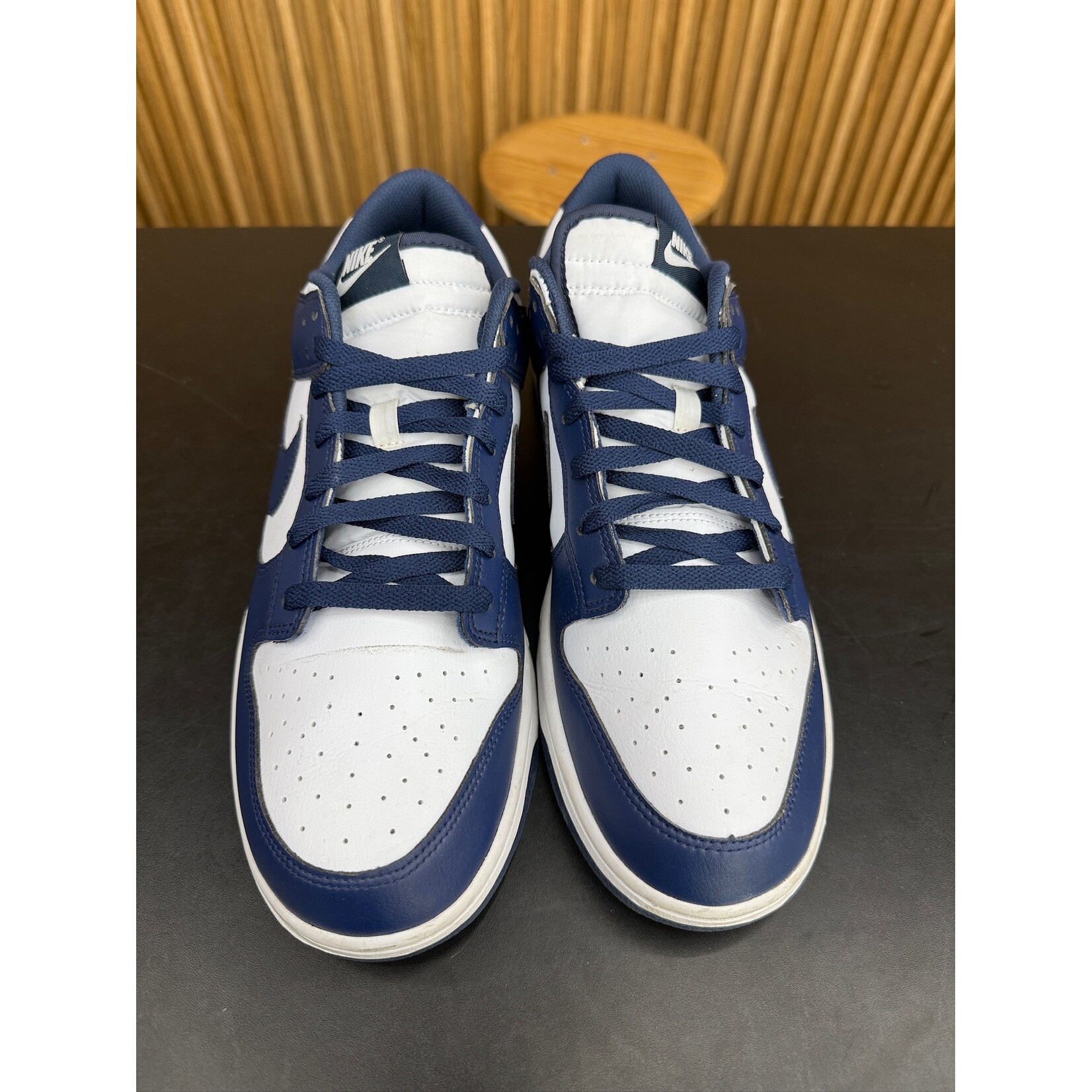 Nike Nike Dunk Low White Midnight Navy Size 13, PREOWNED NO BOX