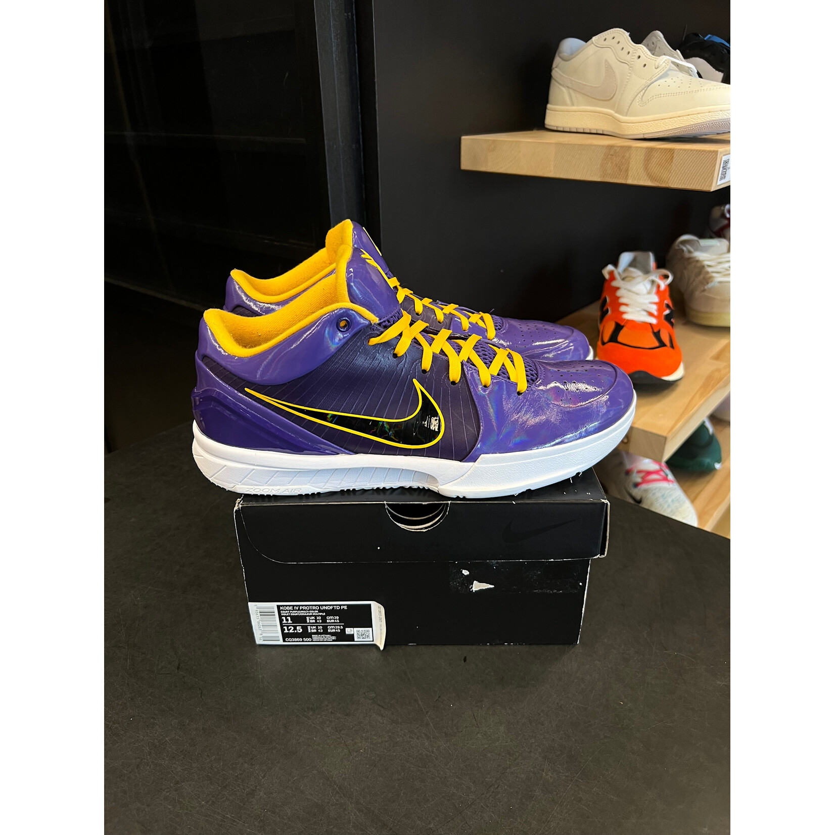 Nike Nike Kobe 4 Protro Undefeated Los Angeles Lakers Size 11, PREOWNED