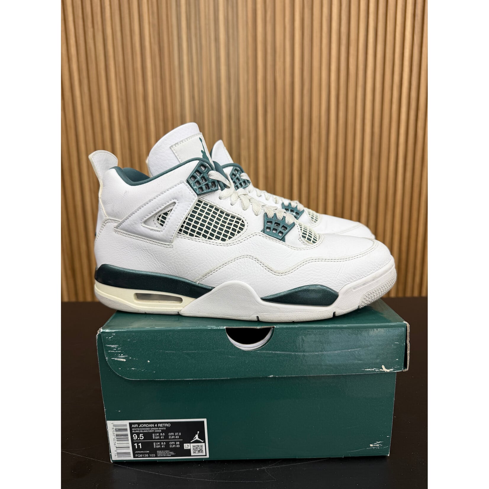 Jordan Jordan 4 Retro Oxidized Green Size 9.5, PREOWNED