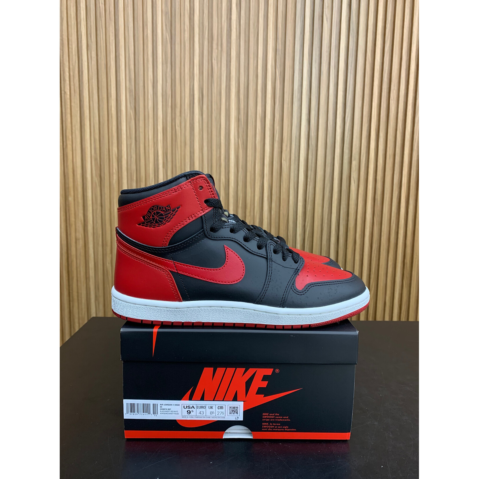 Jordan Jordan 1 Retro High '85 OG Bred (2025) Size 9.5, PREOWNED