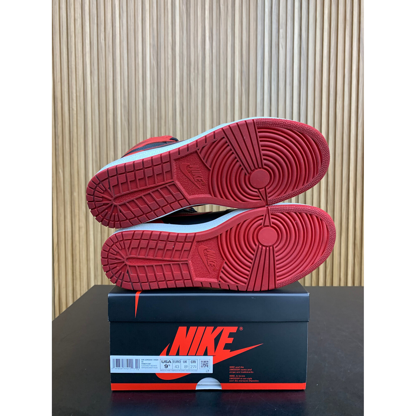 Jordan Jordan 1 Retro High '85 OG Bred (2025) Size 9.5, PREOWNED