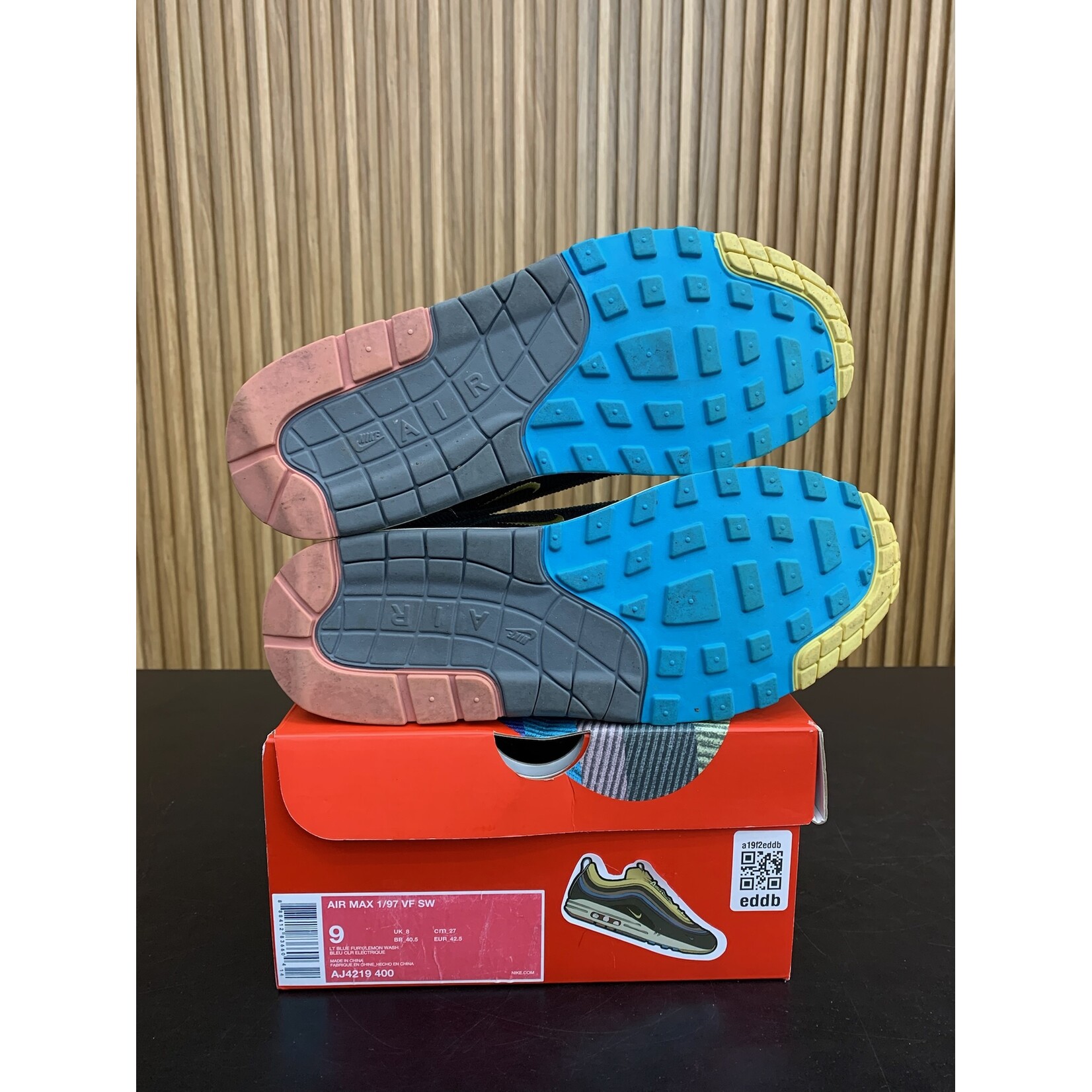 Nike Nike Air Max 1/97 Sean Wotherspoon (Extra Lace Set Only) Size 9, PREOWNED*