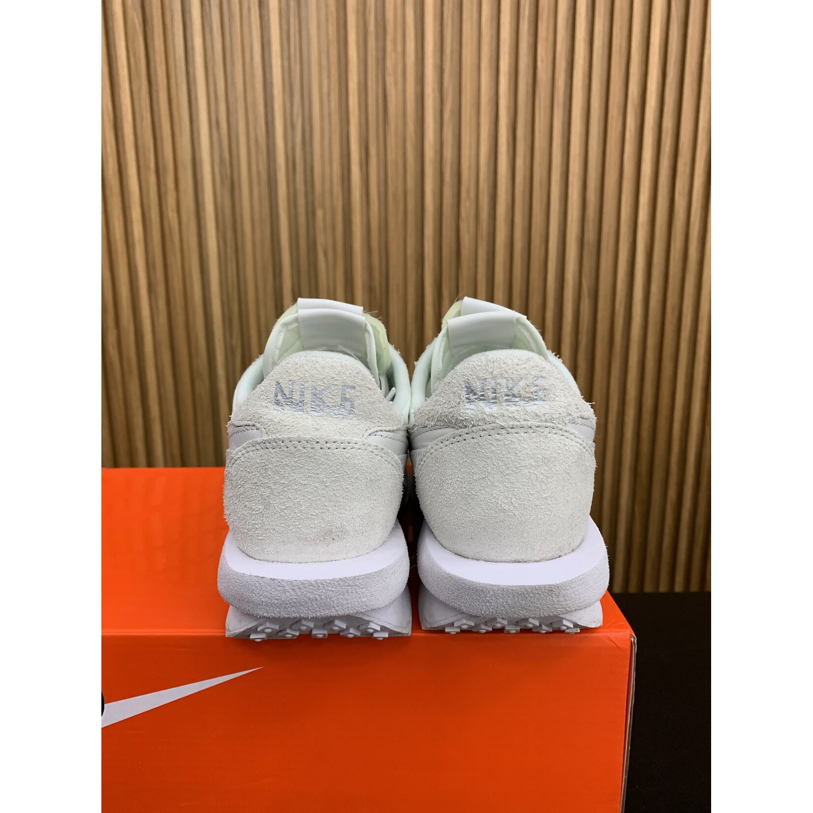 Nike Nike LD Waffle Sacai White Nylon Size 9, PREOWNED