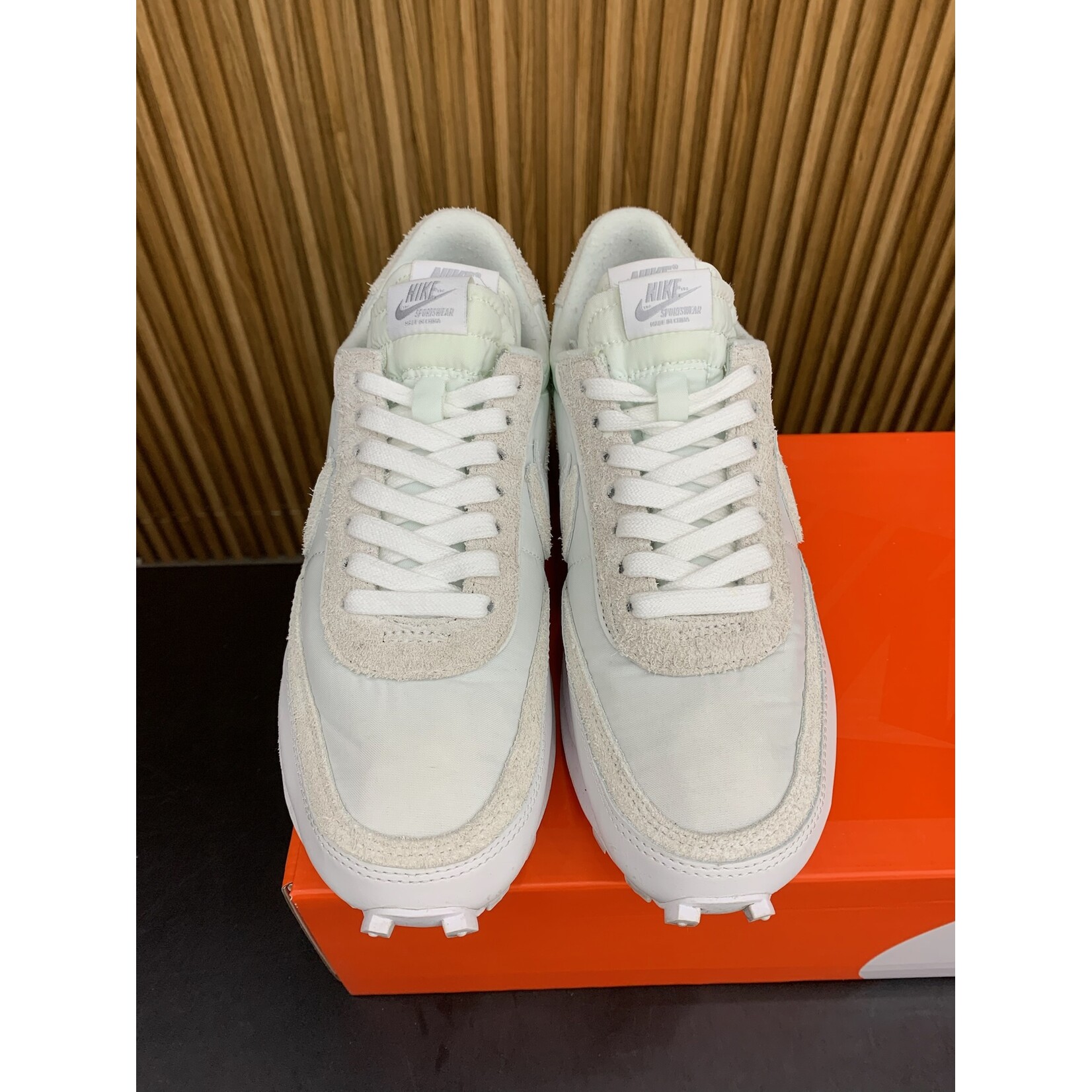 Nike Nike LD Waffle Sacai White Nylon Size 9, PREOWNED