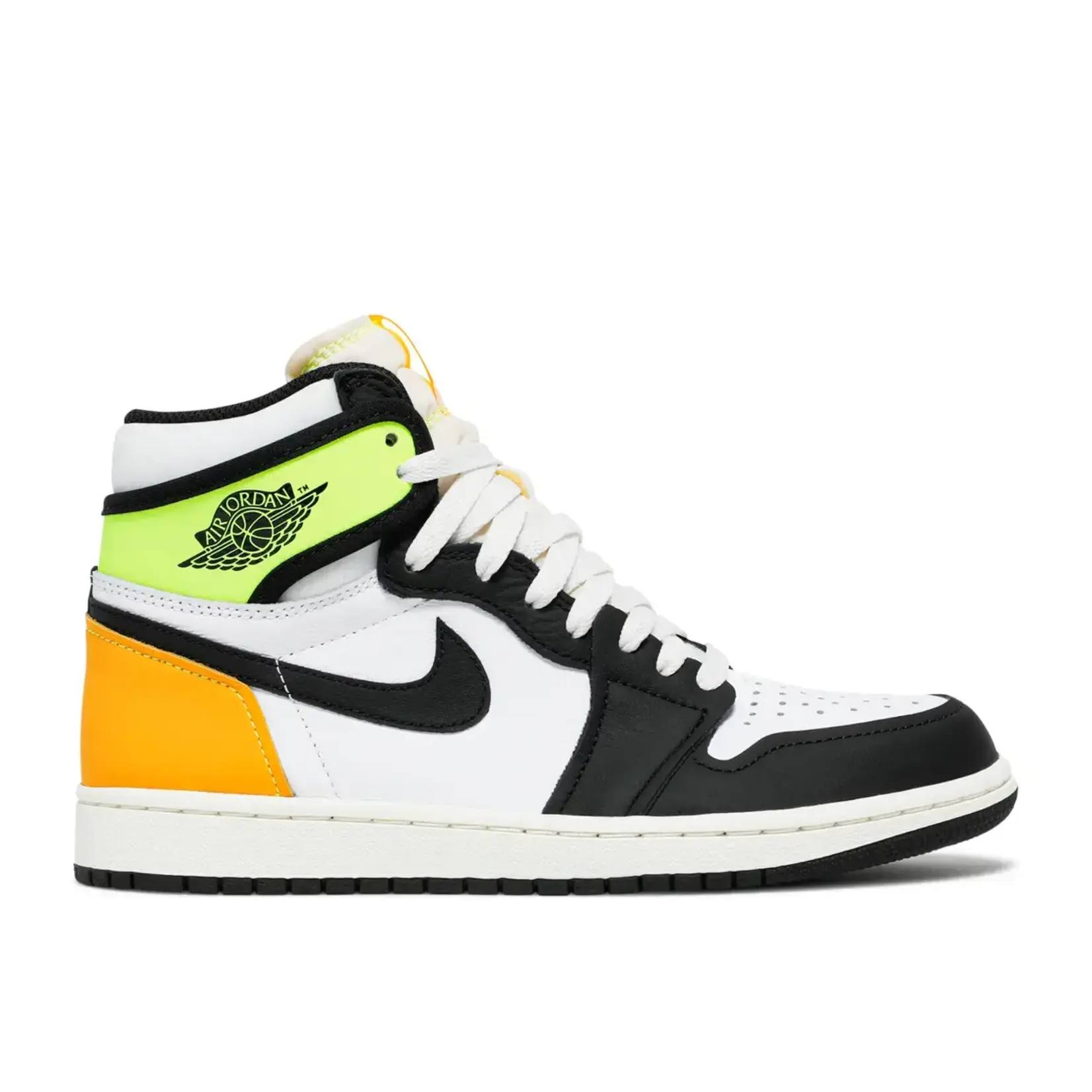 Jordan Jordan 1 Retro High White Black Volt University Gold Size 12, DS BRAND NEW NO BOX