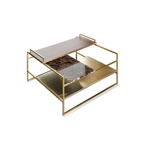 Architect Coffee Table Brushed Gold S