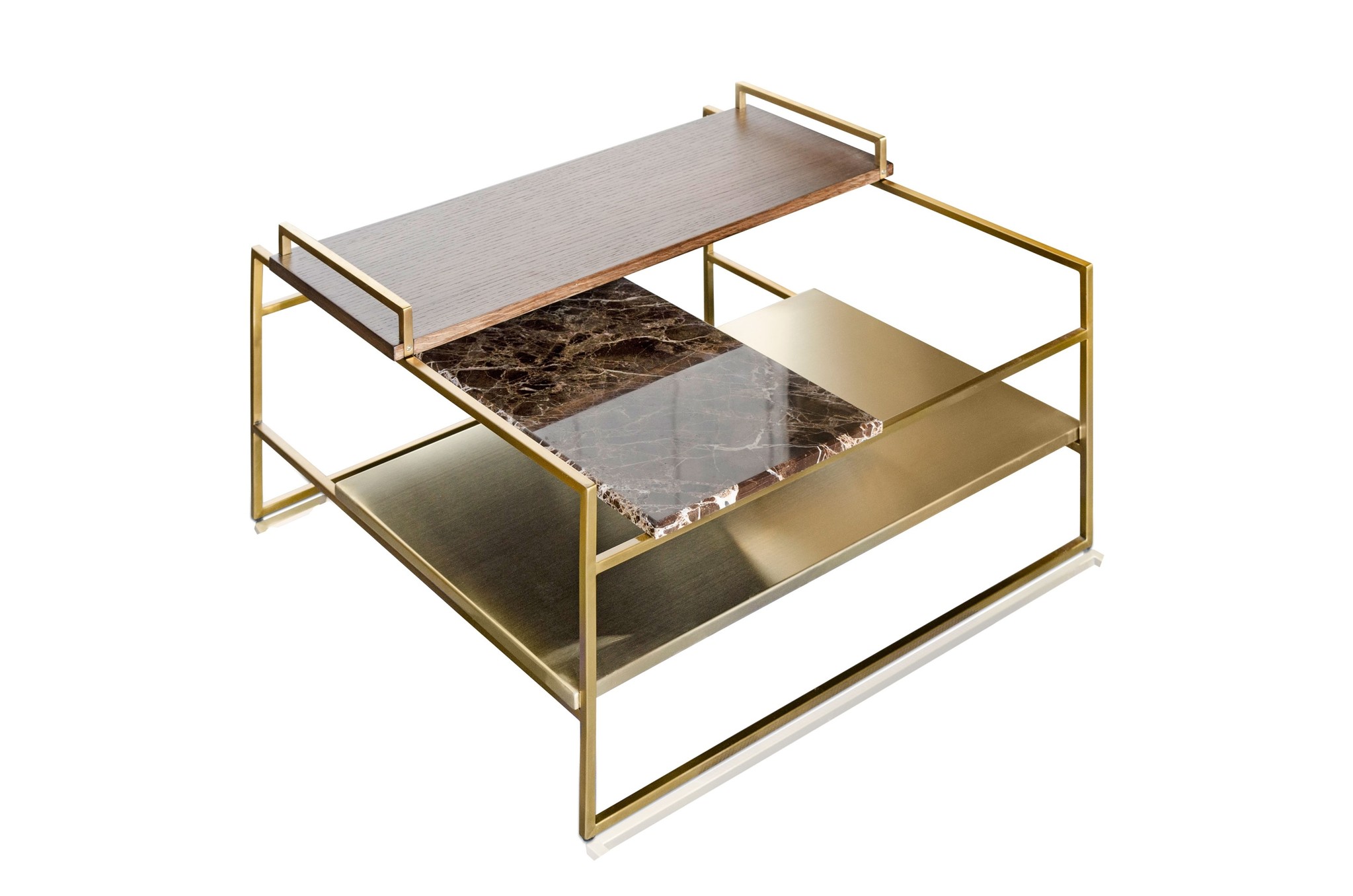 Architect Coffee Table Brushed Gold S MProve Modern Home Furniture