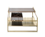 Architect Coffee Table Brushed Gold S