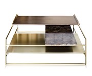 Architect Coffee Table Brushed Gold L