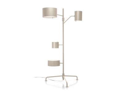 Statistocrat Floor Lamp Oyster White (RAL 1013)