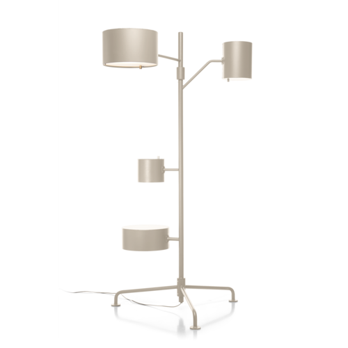Statistocrat Floor Lamp Oyster White (RAL 1013)