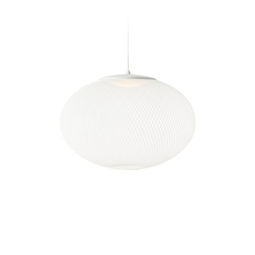 NR2 White Suspension Lamp Medium