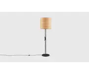 Milton Floor Lamp Ash Veneer/Black