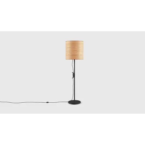 Milton Floor Lamp Ash Veneer/Black