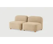 Circuit Modular 2-Pc Armless Sofa