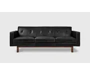 CAN Embassy Sofa Saddle Black Leather