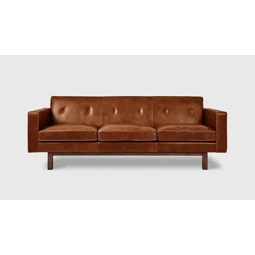 CAN Embassy Sofa Saddle Brown Leather