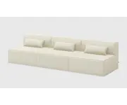 Mix Modular 3-Pc Armless Sofa