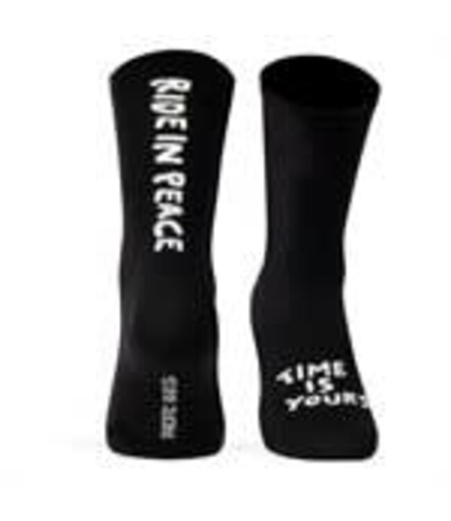 Pacific & Co Chaussettes Pacific & Co. Tricot RIDE IN PEACE Noir L / XL