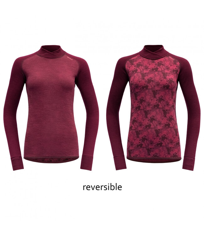Devold KVITEGGA MERINO 230 H.NECK WOMEN INK