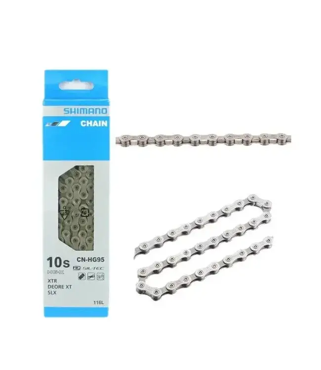 Shimano CHAINE SHIMANO, CN-HG95, 10 VITESSES, SUPER NARROW HG, FOR MTB, 116 LINKS, CONNECT PIN single