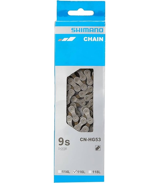 Shimano Shimano, CN-HG53, Chain, Speed: 9, 6.57mm, Links: 116, Silver