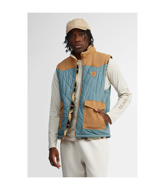 Hors La Loi Men Reversible Quilted Vest Goblin Blue