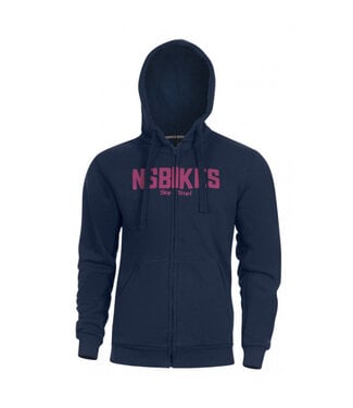 Ns Bikes Stay true zipper hoodie, Navy Blue
