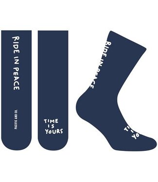 Pacific & Co Chaussettes Pacific & Co. Tricot - RIDE IN PEACE - Marine