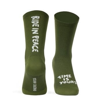 Pacific & Co Chaussettes Pacific & Co. Tricot RIDE IN PEACE Olive
