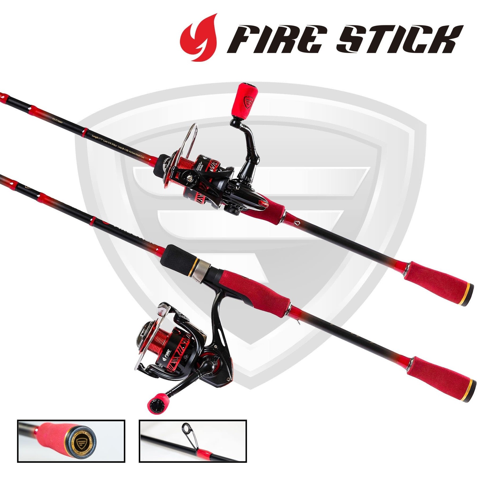 Favorite Favorite Fire Stick Spinning Combo - 7'1"