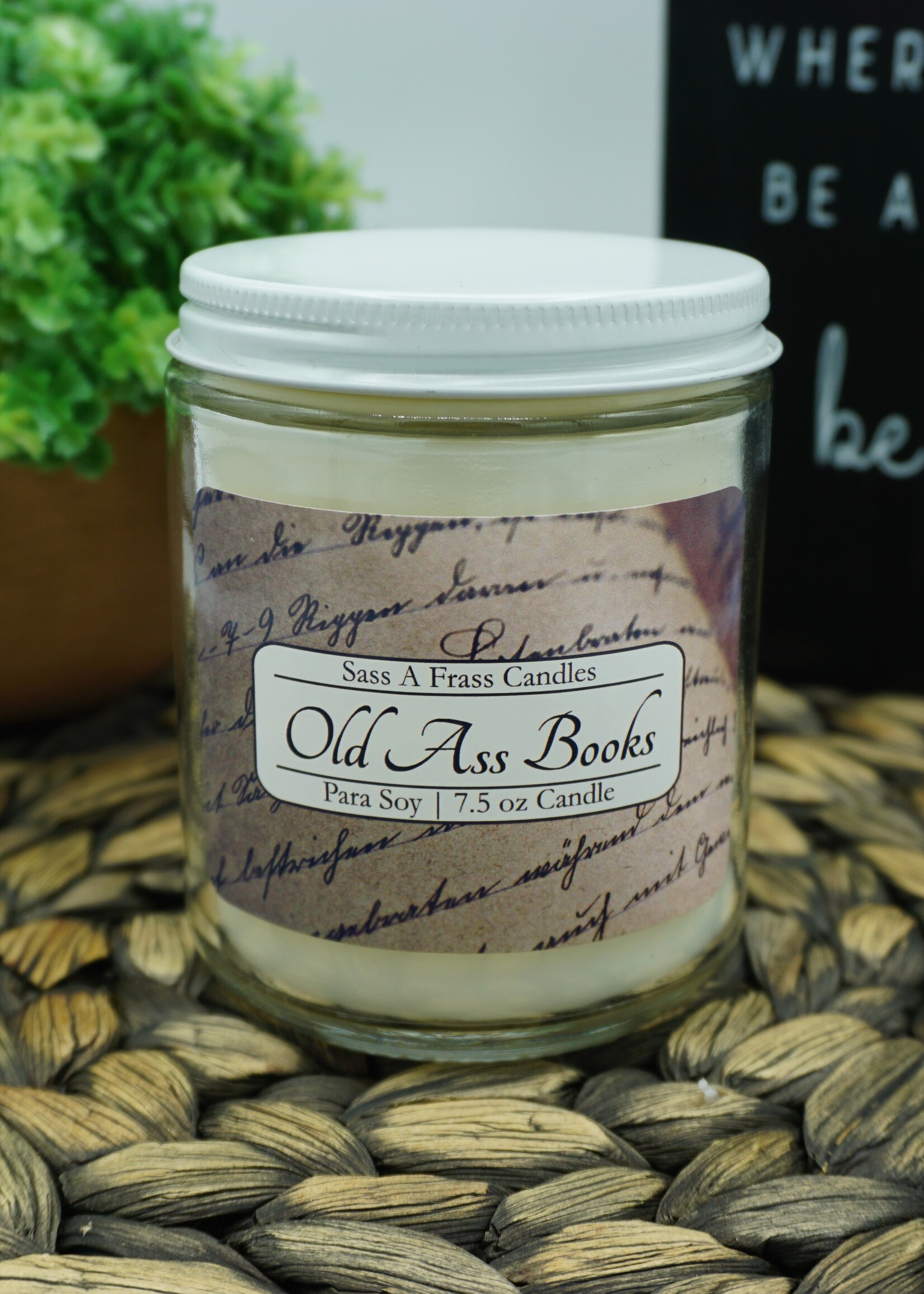 Old Ass Books 7.5 oz Candle