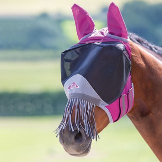 Deluxe Fly Mask W Fringe