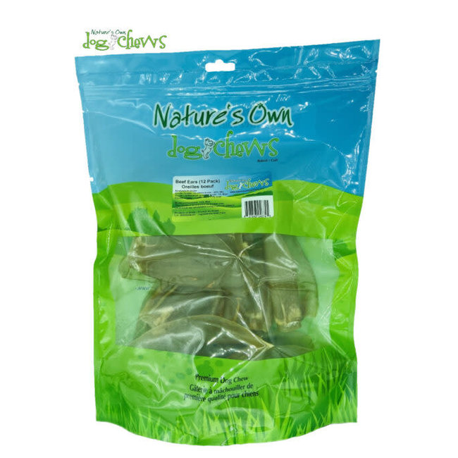 Natures Own Beef Ears 12 Pack