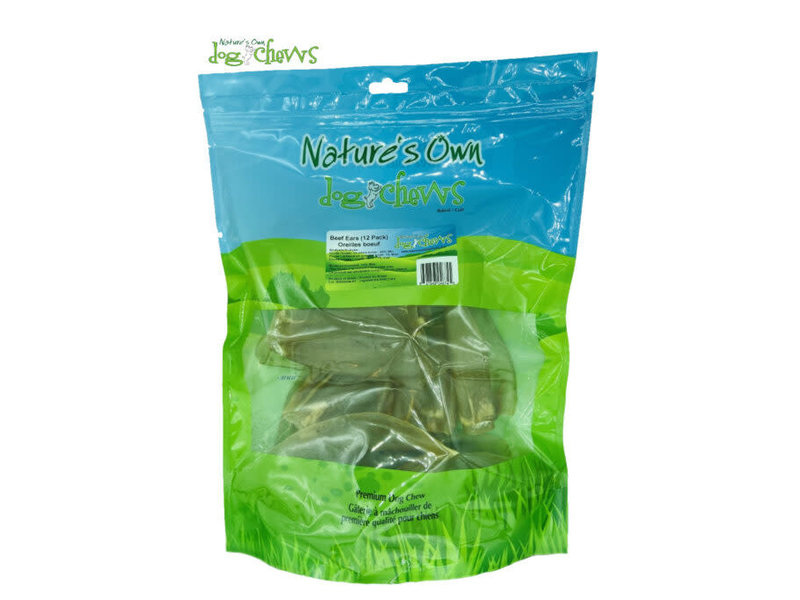 Natures Own Beef Ears 12 Pack