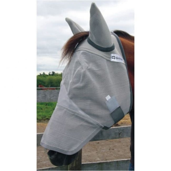 Natural Fit Breakaway Fly Mask w Nose Cover