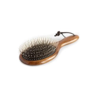 Stiff Horse Brush 'Curly 2' | Brush with Brass