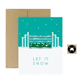 Hunt Seat Paper Co- Let it snow card
