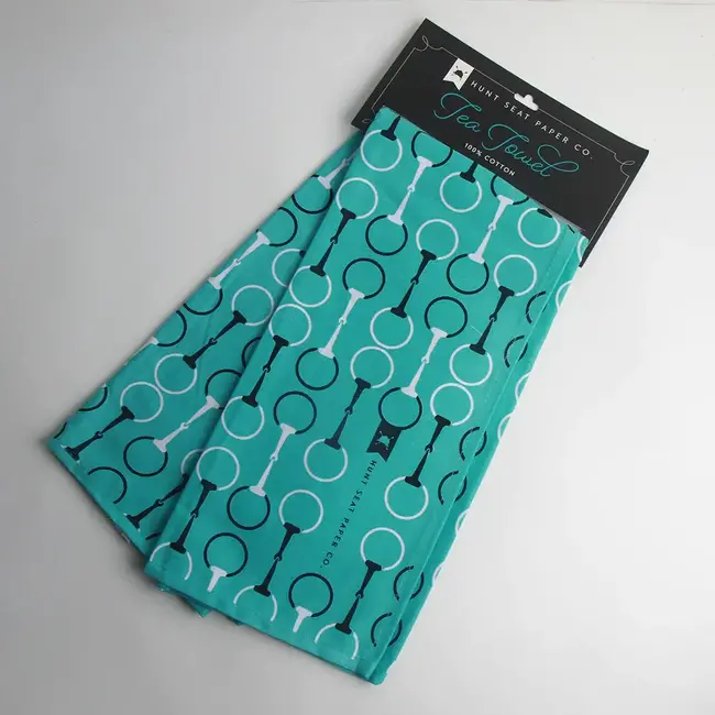 Hunt Seat Paper Co- Snaffle Bits Tea Towel