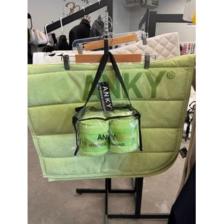 ANKY Jade Lime Saddle Pad and Polo Set USED