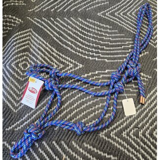Weaver Rope Halter Blue/ Orng/Lime NWT